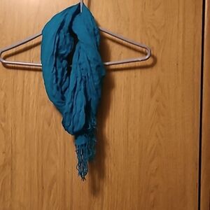 Thrifted blue scarf